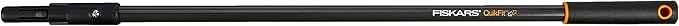 Fiskars QuikFit Shaft M, Length: 84 cm, Aluminium, Black/Orange, QuikFit, 1000664