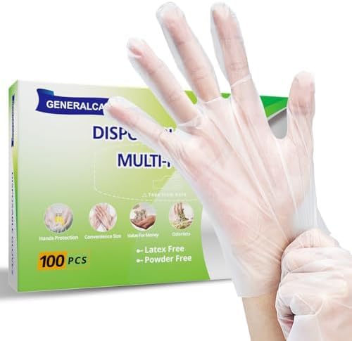 Disposable TPE Cooking Gloves, Ideal for Cleaning and Food Prep, Latex & Powder Free, Food safe
