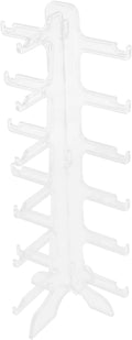 Multi-Tier Sunglasses Display Stand 6-Layer Plastic Eyewear Organizer Glasses Holder for Desk Tabletop Storage and Sunglass Display Rack