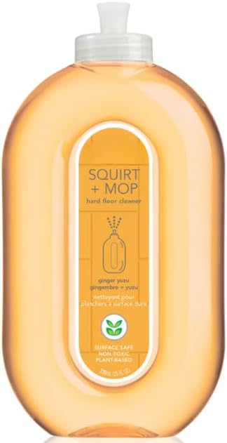 m.e.t.h.o.d squirt + mop hard floor cleaner, ginger yuzu, 25 fl oz