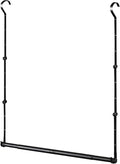 Hanging Closet Rods, Adjustable Height & Width Closets Bar Lower Extender for Hanging Clothes, Heavy Duty Hanging Bars for Clothing Storage and Organizer, Space-Saving & Expandable Double Closet Rod