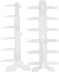Multi-Tier Sunglasses Stand and Glasses Display Rack 6-Layer Plastic Eyewear Organizer Holder for Home and Store Storage