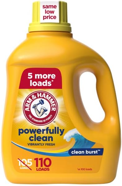 ARM & HAMMER Clean Burst, 110 Loads Liquid Laundry Detergent, 110 fl oz