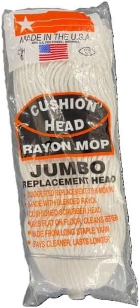 Jumbo Rayon Replacement Mop Head 2-Pack