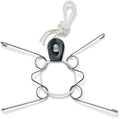 Display Buddie Adjustable Wall Plate Hanger - Secure For Oval Square Round Rectangle Wall Display - Steel - Silicone Hooks - Small 9"-13" up to 8 lbs