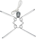 Display Buddie Adjustable Wall Plate Hanger - for Oval Square Round Rectangle Wall Display - Steel - Silicone Hooks - Medium Fits 10"-16" up to 8 lbs