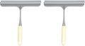 HARFINGTON 2pcs Shower Squeegee 8.8 Inch Length Water Blade Cleaner Tool Household Mirror Squeegee with Hole for Windshield Window Cleaning Glass Door, White