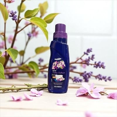 Liquid Fabric Softener with Lavender Burst Scent, Blue Bottle, Long-lasting Fresh Floral Fragrance for Soft Bright Clothes