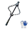 Flex‑Shaft Sewer Descaling Chain,Rotary Cable Sewer Dredge,Versatile PVC Pipe Oil Pollution in Pipeline Blocks Drilling Maintenance Tool Suitable for 16mm Spring (Silver)
