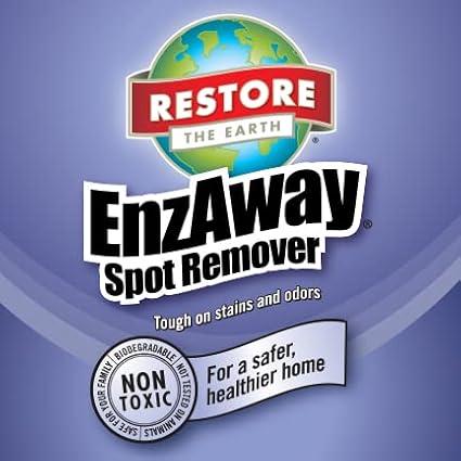Restore Naturals Enzaway Carpet Spot Cleaner - 22oz - Pet Stain Remover Spray for Carpet - Gentle, Non-Toxic Stain Remover | Cruelty-Free | Made in USA - 2 Pack