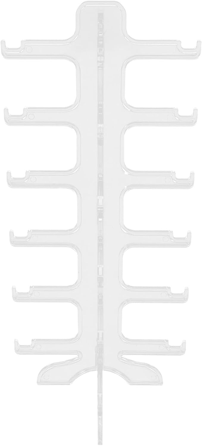 OUNONA Multi-Layer Eyeglasses Display Stand 6-Tier Plastic Sunglasses Organizer Rack Eyewear Storage Holder for Desktop Home Use