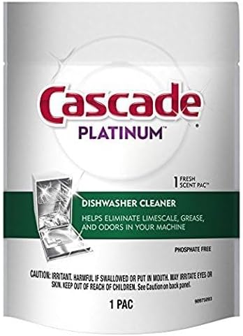 Cascade Platinum Dishwasher Cleaner 1-Fresh Scent Pac
