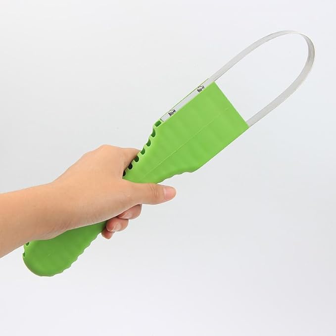Comimark 1 PCS Garden Bandit Hand Loop Weeder Tool, Iron Loop Design & Sharp Blades Manual Weeders Tool with UV-Resistant Plastic Handle for Weeding, Loosening, Planting Weeding Gardening Tools