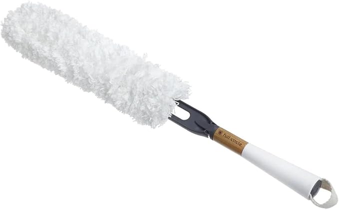 Full Circle Dust Whisperer Microfiber Duster Refill - Extendable, Washable, For Ceiling Fans, Blinds, Furniture