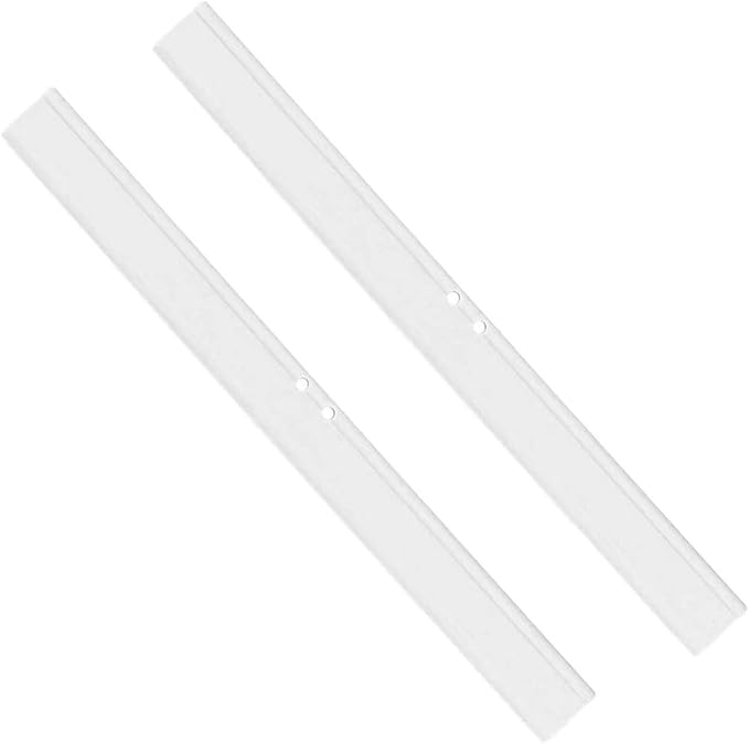 2PCS Replacement Silicon Rubber Squeegee Blade, 12 Inch White