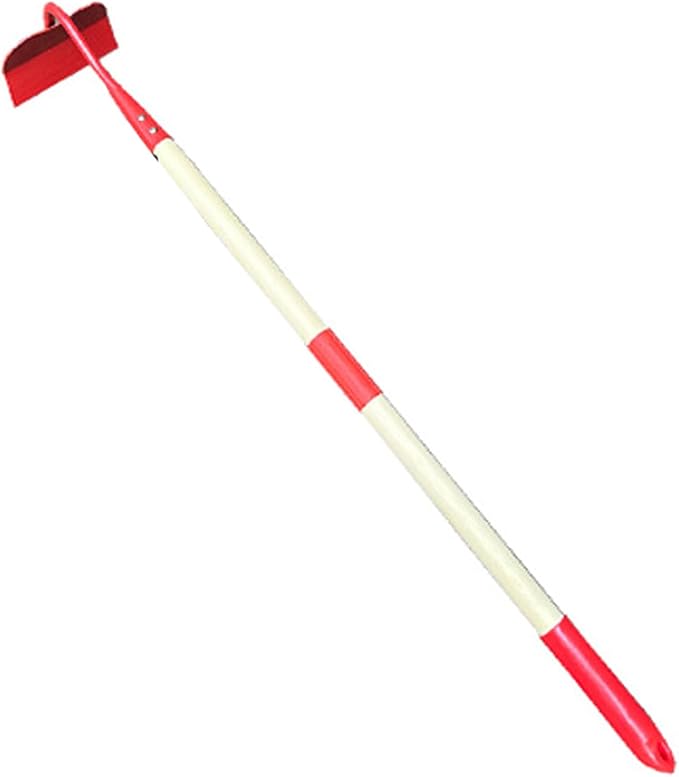Kids Garden Lawn Hoe-Small Wooden Handle Hoe with Metal Head, 31 inches/ 79 cm Length, for Kids Garden Labor Tool (Red)