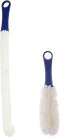 Bottle Cleaning Brush - Set of 2 Different Sizes Flexible Bottle Scourer - Multi-Function Household Cleaning Tools for Cleaning of Wine Decanters, Goblets, Glasses, Cups