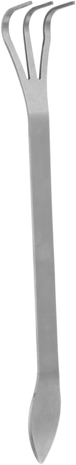 Bonsai Rake Bonsai Tree Tool Lightweight 3-Prong Stainless Steel Root Rake Loosen Soil Toool with Ergonomic Handle for Gardening Plants