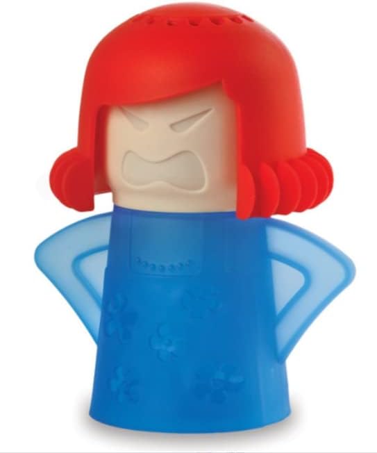 HORNO Angry Mama Microwave Oven Steam Cleaner and Disinfects With Vinegar and Water for Kitchens (Blue)