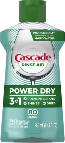 Cascade Dishwasher Rinse Aid, Pack of 2 | 8.45 fl oz | Packaging May Vary