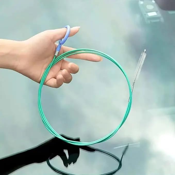 Car Sunroof Drain Cleaning Tool, 78 Inches Long Flexible Tube Cleaner, Detail Wash Brush for Windshield Holes, Downspout Drain Brush, Essential Gadget for Rainy Season