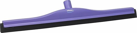 Vikan 77548 Squeegee,Fixed Head,Floor,24",PP/RB,Purple