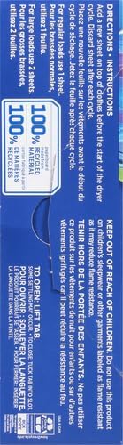Snuggle Fabric Softener Dryer Sheets, Blue Iris & Ocean Breeze, 70 Count