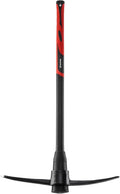 INTERTOOL Pick Axe for Digging - 36” Heavy Duty Garden Mattock Pickaxe - Rust Resistant Steel with Adze Hoe & Shock Absorbing Fiberglass Anti-Slip Handle - Cultivate, Loosen Soil, Dig - HT08-0305