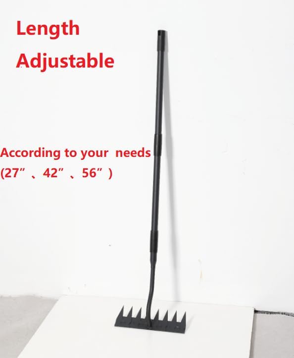 Manual Weeder Tool, 56" Weed Puller Tool with Sharp Blade, 11" Wide Heavy Duty Stand Weed Remover Gardening Hand Tool for Lawn, Yard, Patio and Backyard, Weeding Loosening Soil