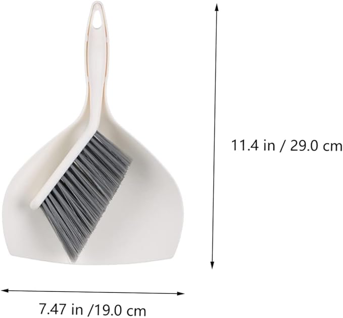 2sets Mini Broom and Dustpan Compact Household Cleaning Tools for Easy Pet Hair and Desktop Dust Removal Cleaning Accessory