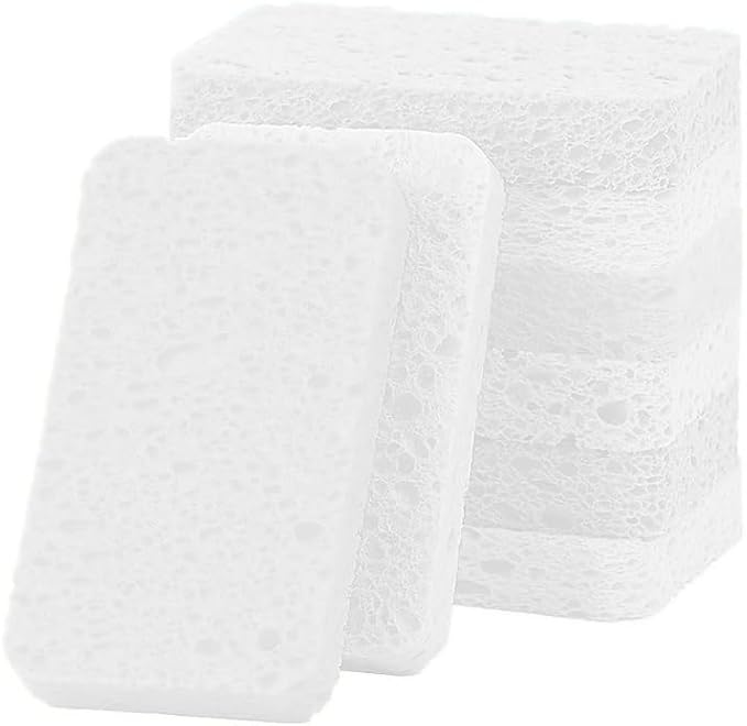36 - Pack Non-Scratch Scrub Sponges - Sponges for Dishes and Washing Dishes, Cleaning Sponges for Kitchen Home and More（White）
