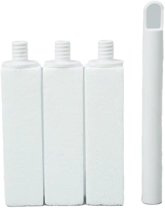 Simple Life Pumice Stone Toilet Bowl Cleaner | Long Handle & Eco-friendly Screw-on Pumice Stones | Scouring Stick for Toilet Cleaning, Stain Removal on Toilets, Grills, Tiles, Grout & Pools | 3 Pack