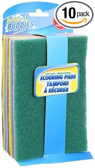 Light Duty Scouring Pads - 10 Pack