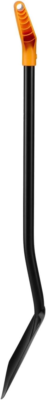 Fiskars Gardening Spade for Hard, Stony Soils, Pointed, Length 116.6 cm, Steel Leaf/Plastic Handle, Black/Orange, Solid, 11066716
