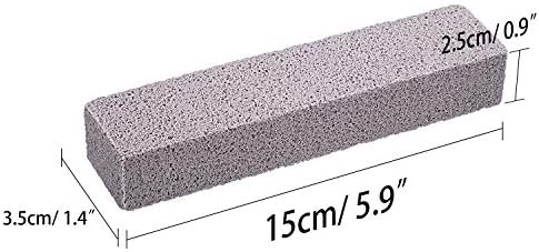 Norme 30 Pack Pumice Stones for Toilet Bowl Cleaning Scouring Pad Pumice Stick Cleaner for Cleaning Toilets Bathtubs Grills Kitchen Oven Stove Swimming Pools Sinks 5.9 x 1.4 x 0.9''(Gray)