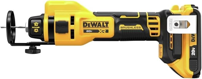 DEWALT 20V MAX Drywall Cutting Tool, Cut Out Tool, 2 Batteries and Charger Included (DCE555D2)