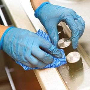 JEBBLAS Reusable Handi Wipes Disposable Cleaning Towels Dish Cloths, 100 Count/Pack, Blue