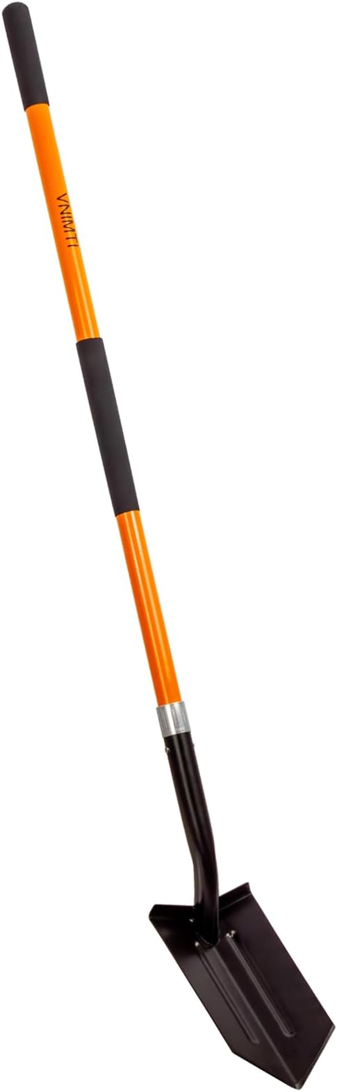 VNIMTI Trench Shovel Heavy Duty, 6-Inch Trenching Shovel with Fiberglass Handle, 58 Inches