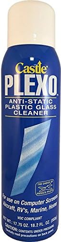 Castle Plexo Anti-Static Plastic Glass Cleaner, 17.75 oz