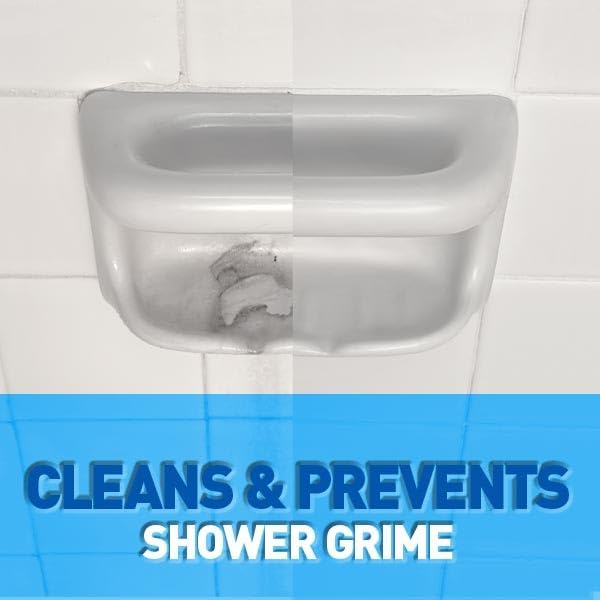 Wet & Forget Shower Cleaner Spray, Fragrance-Free Weekly Bathroom Cleaner, No Scrubbing Needed, Bleach-Free, Multi-Surface Bathroom Spray, Cleaning Supplies Essential. 64 fl oz