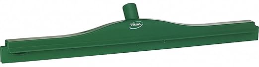 Vikan 77142 Squeegee,Ultra Hygiene,Dbl Blade,24",PP/RB,GN