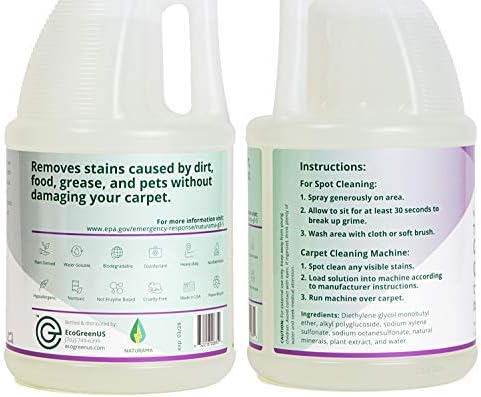 Naturama, All Natural Carpet Cleaner, Eco-Friendly EPA Registered. Made in The U.S. - Carpet Shampoo - Stain Remover - Cleaning Solution.