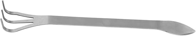 Bonsai Rake Bonsai Tree Tool Lightweight 3-Prong Stainless Steel Root Rake Loosen Soil Toool with Ergonomic Handle for Gardening Plants