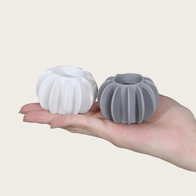 12 Pack Laundry Balls Non-Toxic Reusable Dryer Balls（6 White+6 Gray）