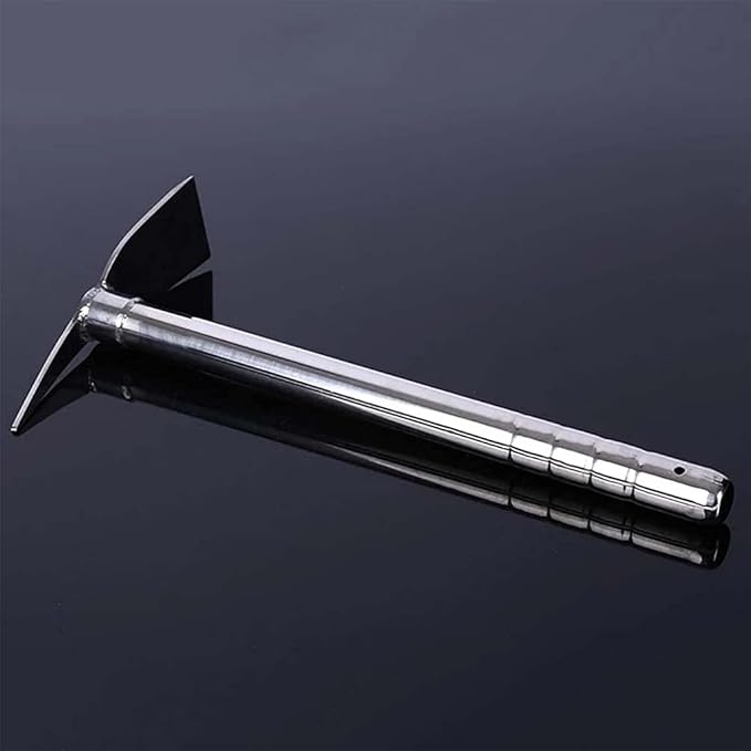 15 Inch Stainless Steel Garden Hoe Pick Multipurpose Hand Tool Digging Weeding Seeding Turning Soil Mining Tools Mining Tools