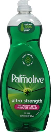 Palmolive Ultra Strength Liquid Dish Soap, Original Green, 32.5 Fluid Ounce (Pack of 2)