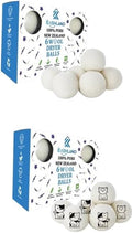 Organic Wool Dryer Balls: Eco-Friendly & Chemical-Free | Our Anti-Entanglement Reusable Balls Eliminate Wrinkle Static | 6-Pack XL Dryer Balls for Laundry is Made with New Zealand Wool (MER-WHT-CAT)