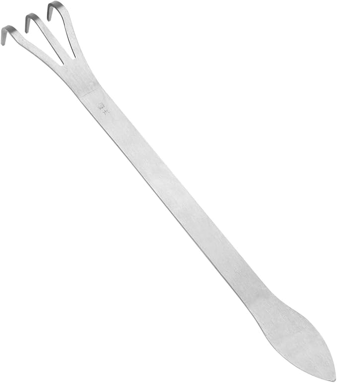 Bonsai Rake Bonsai Tree Tool Lightweight 3-Prong Stainless Steel Root Rake Loosen Soil Toool with Ergonomic Handle for Gardening Plants