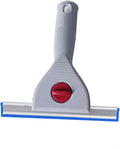 Window Glass Cleaning Squeegee Rubber Scraper for Car Home Bathroom Cleaning (6IN/15CM, Blue)