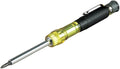 Klein Tools 32614 Multi-bit Precision Screwdriver Set, 4-in-1 Electronics Pocket Screwdriver, Professional Phillips and Slotted Bits, EDC